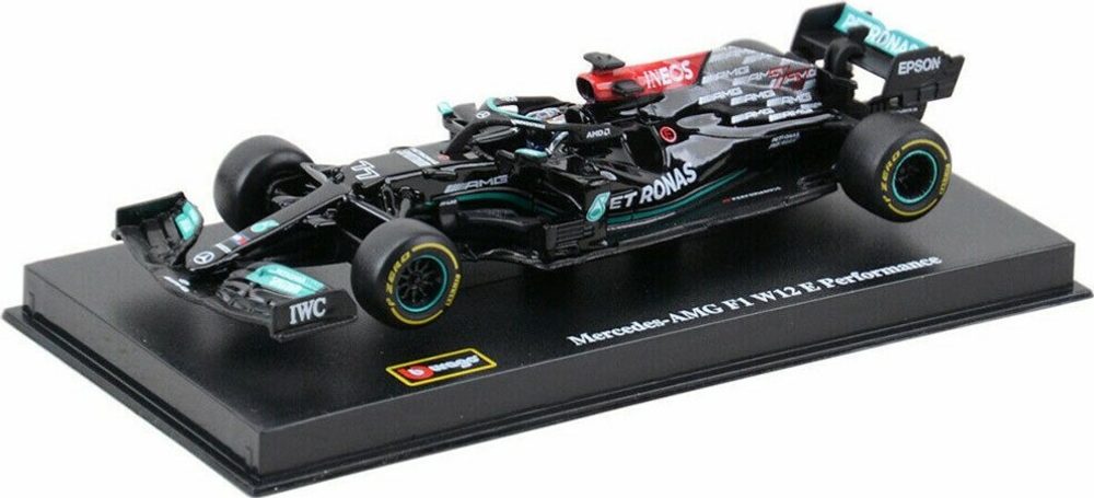 Bburago 2020 Bburago 1:43 RACE F1 - MERCEDES-AMG F1 W12 E Performance (2021) #77 (Valtteri Bottas) wit