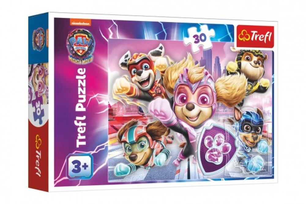 Trefl Puzzle Hrdinové města Tlapková patrola/Paw Patrol 27x20cm 30 dílků v krabičce 21x14x4cm