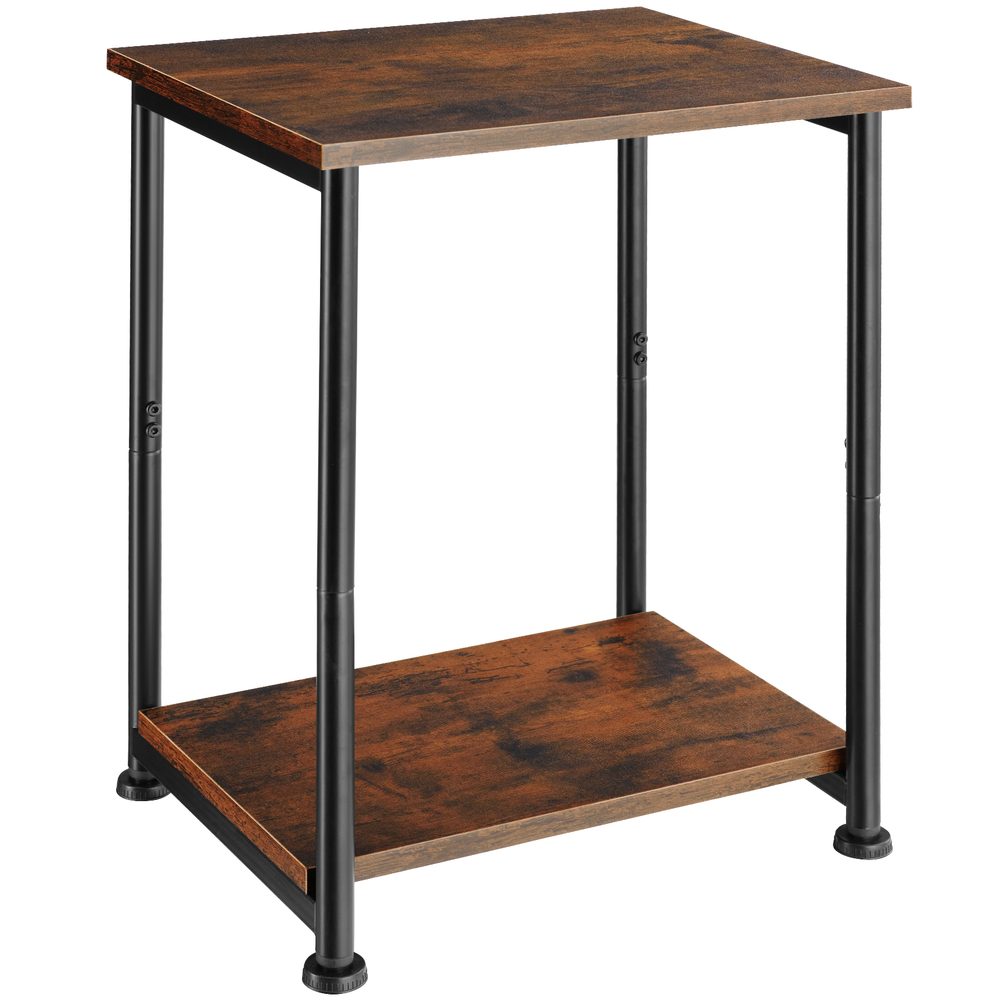 tectake 404666 odkládací stolek yonkers 38,5x30x51,5cm - Industriální dřevo tmavé, rustikální - Industriální dřevo tmavé