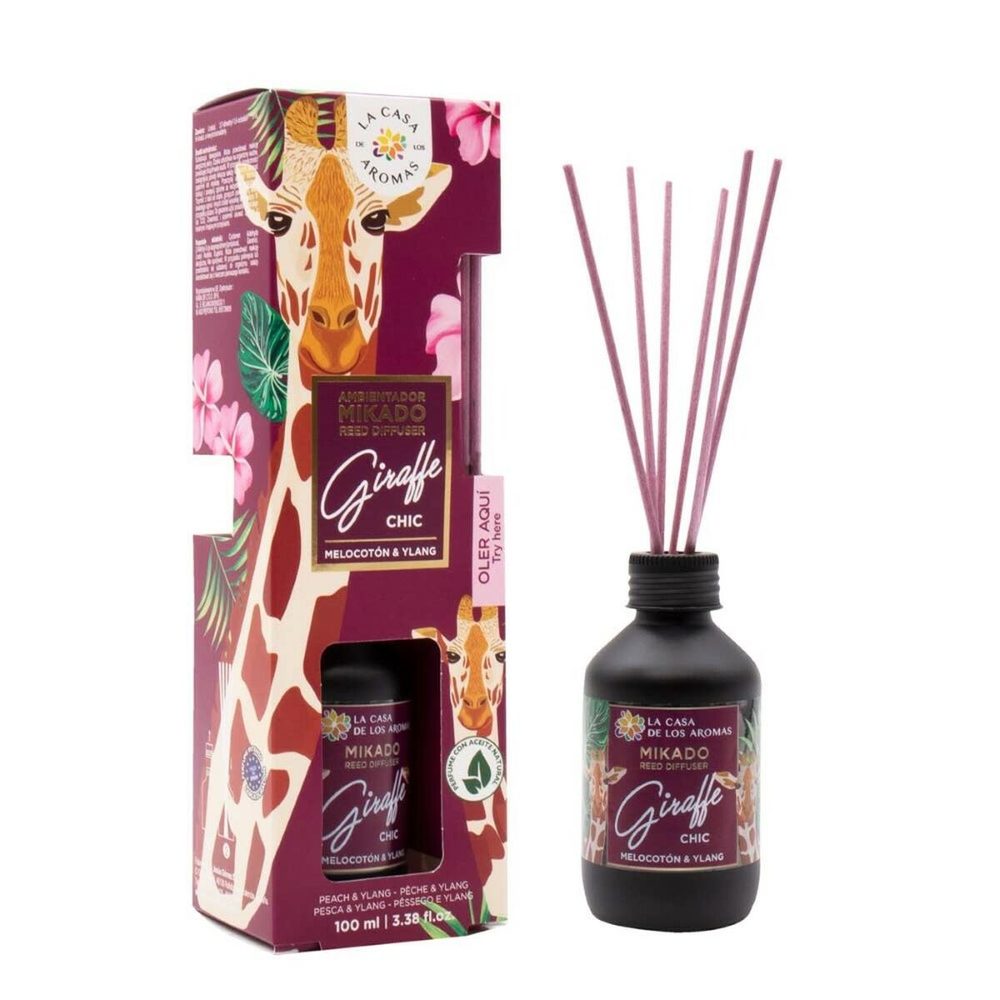 Popron.cz Parfémové tyčinky La Casa de los Aromas Giraffe Chic broskev Ylang Ylang (100 ml)