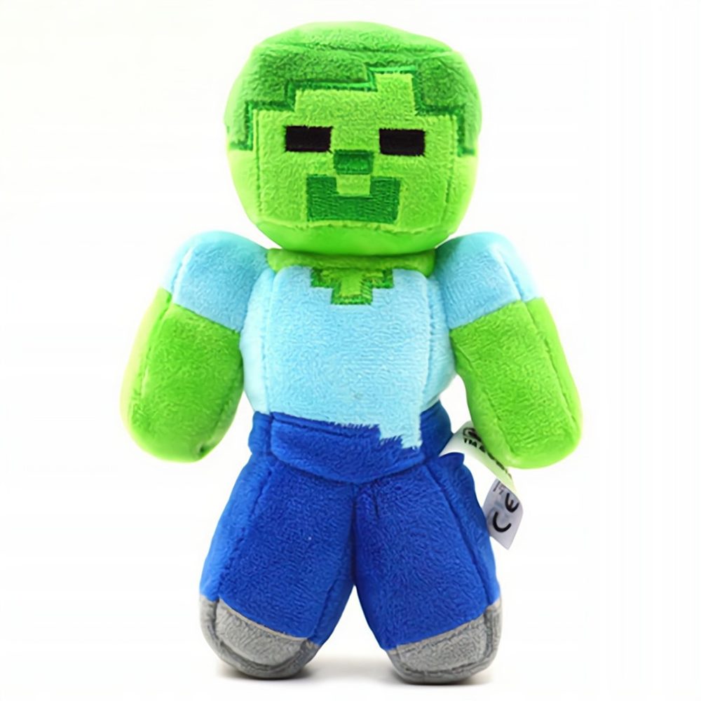 bHome Plyšová hračka Minecraft Zombie Steve 23cm