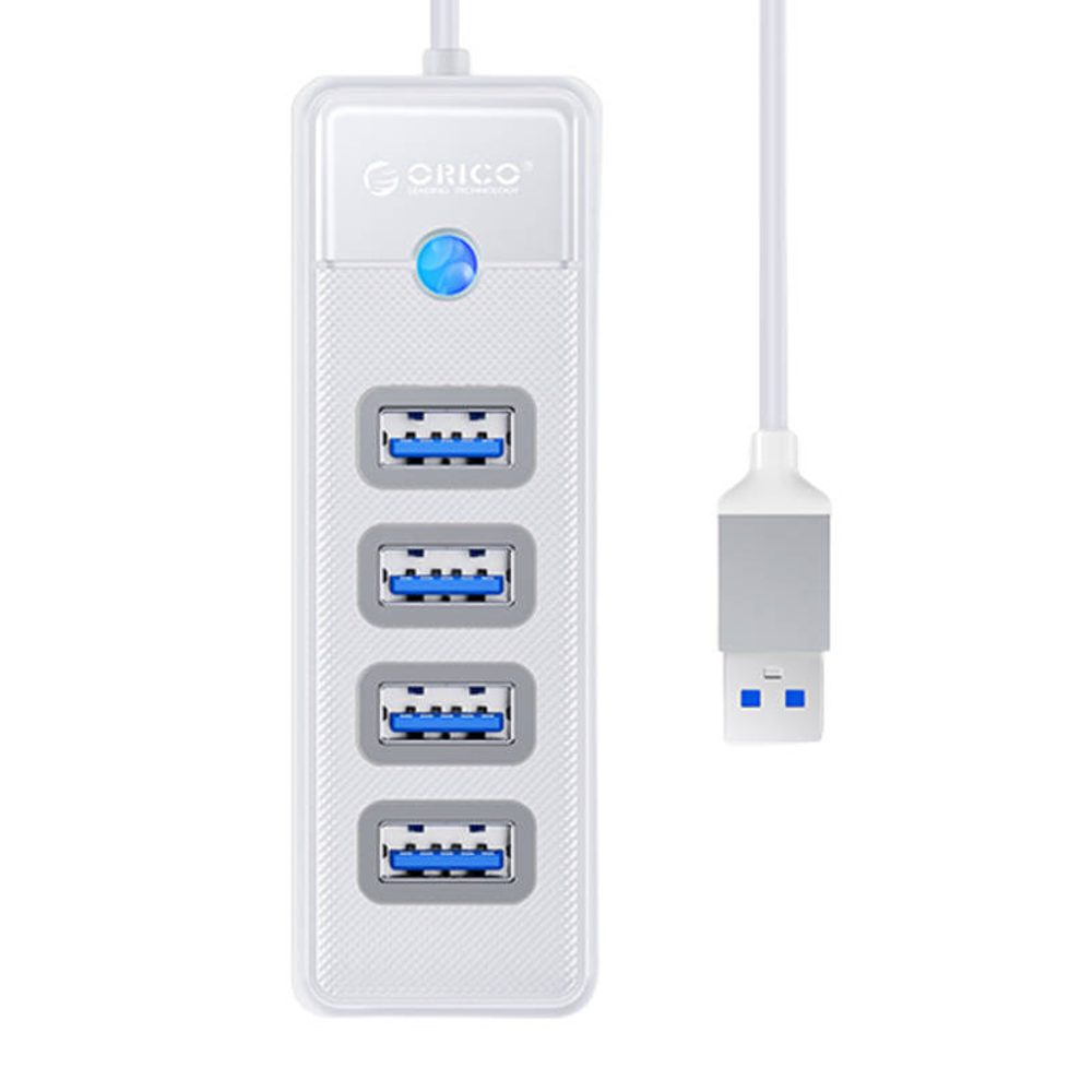 Orico Rozbočovací adaptér USB na 4x USB 3.0, 5 Gb/s, 0,15 m (bílý)