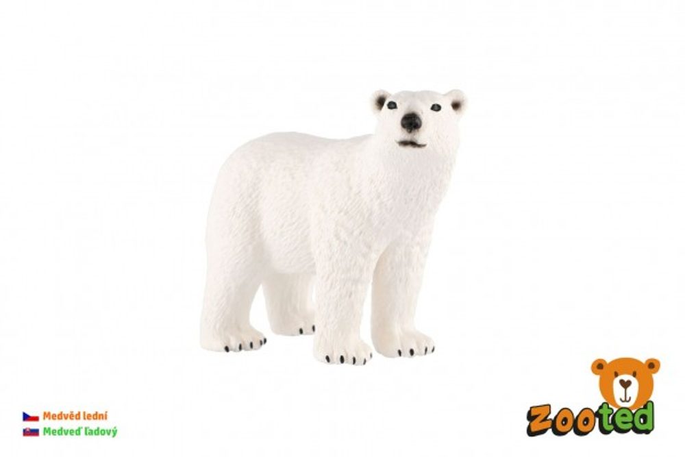 ZOOted Medvěd lední zooted plast 10cm v sáčku