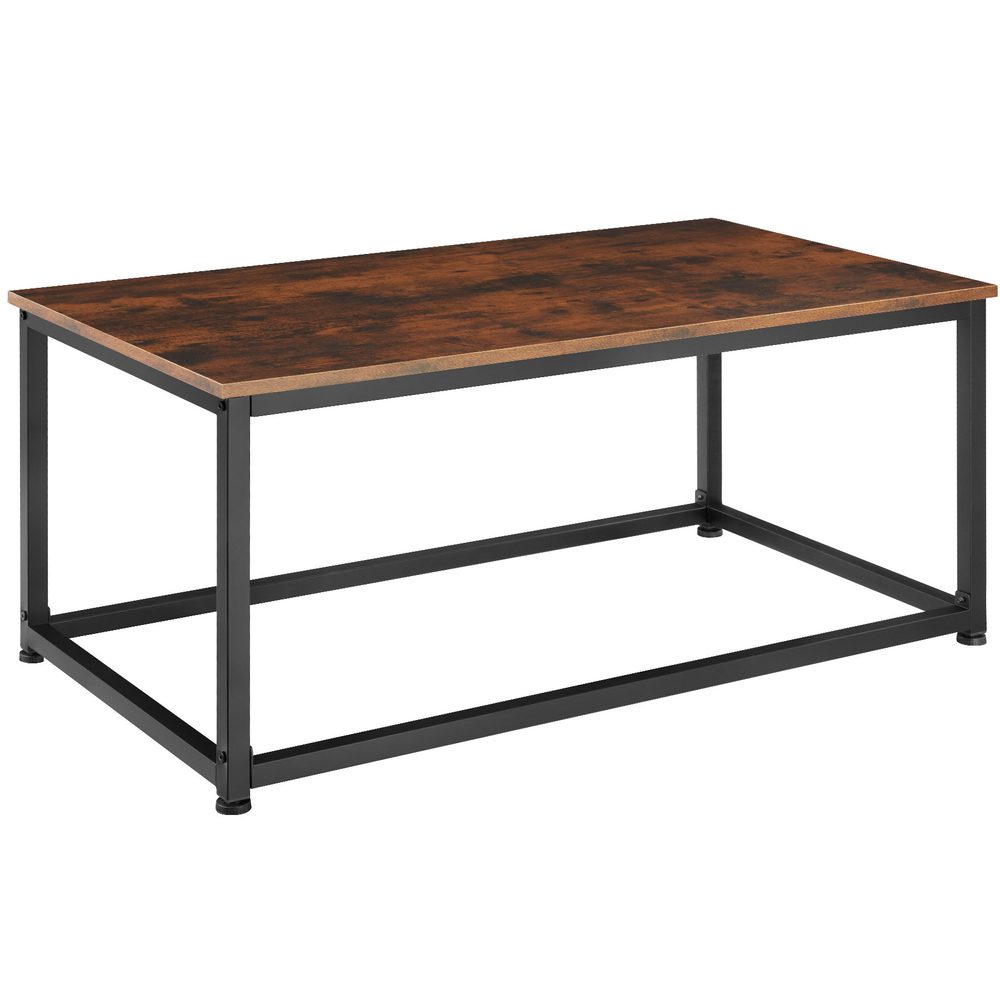 tectake 404449 konferenční stolek lynch 100x55x45,5cm - Industriální dřevo tmavé, rustikální - Industriální dřevo tmavé