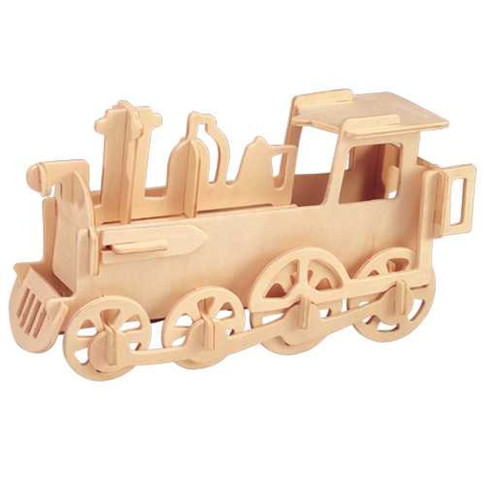 Woodcraft construction kit Woodcraft Dřevěné 3D puzzle malá lokomotiva