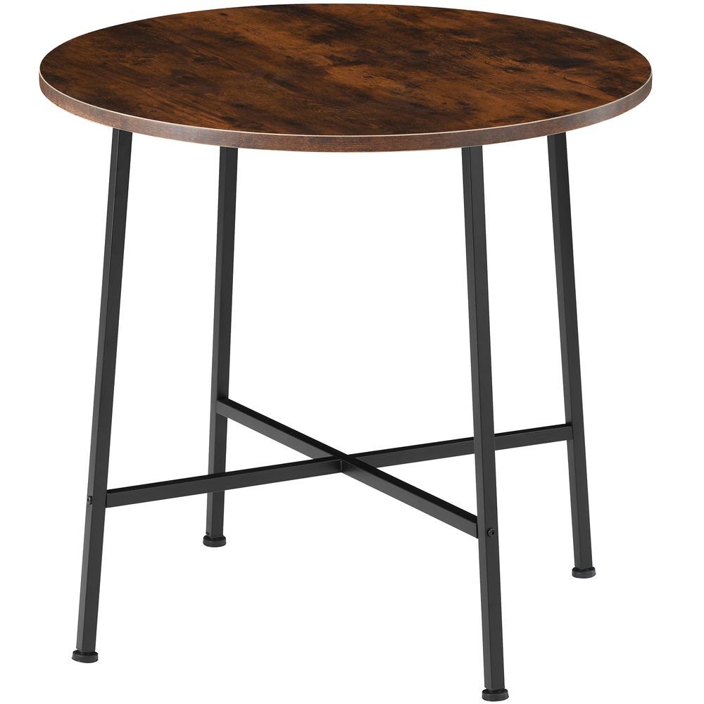 tectake 404336 jídelní stůl ennis 80x76cm - Industriální dřevo tmavé, rustikální - Industriální dřevo tmavé