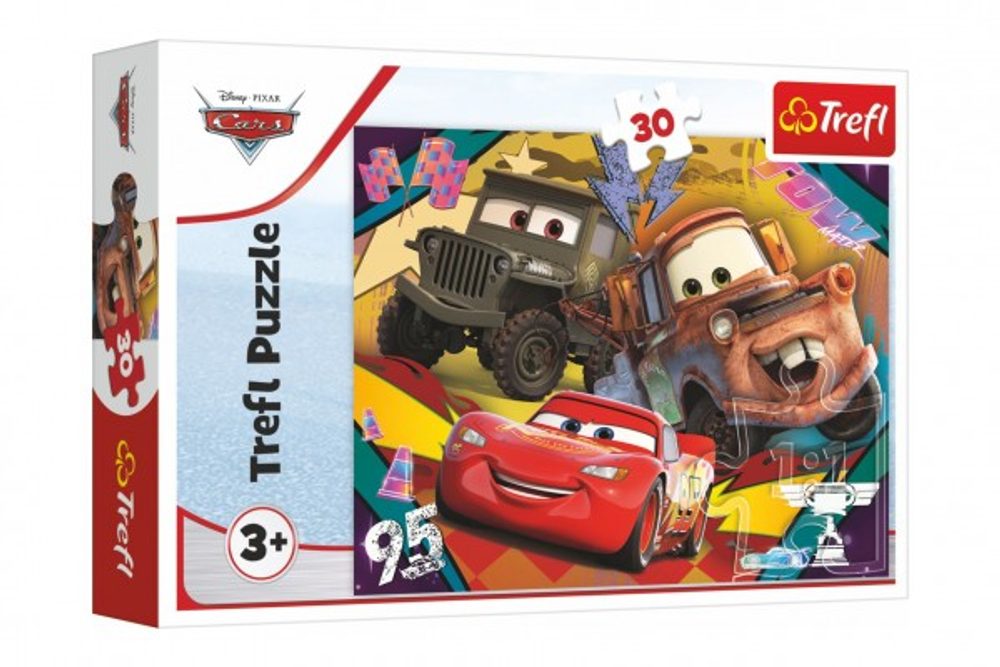 Trefl Puzzle Cars 3/Rychlá auta 27x20cm 30 dílků v krabičce 21x14x4cm