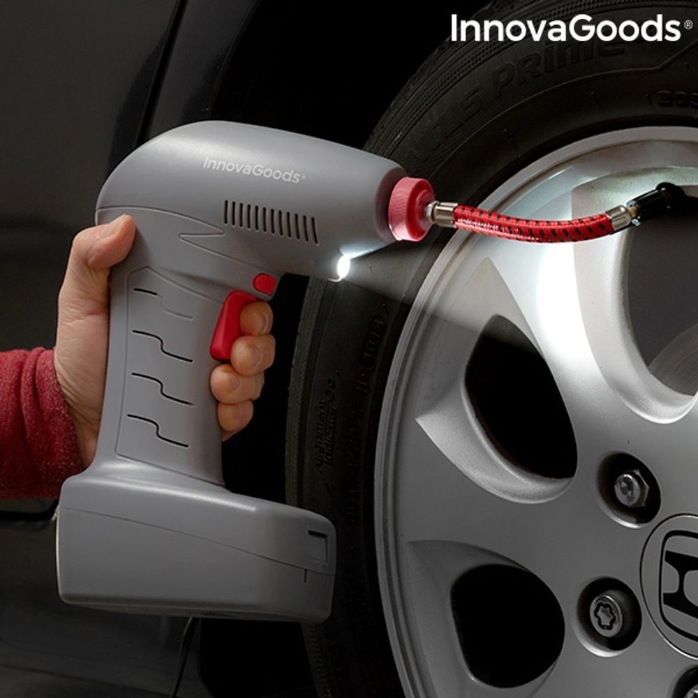 InnovaGoods Přenosný vzduchový kompresor s LED světlem. Airpro+ InnovaGoods