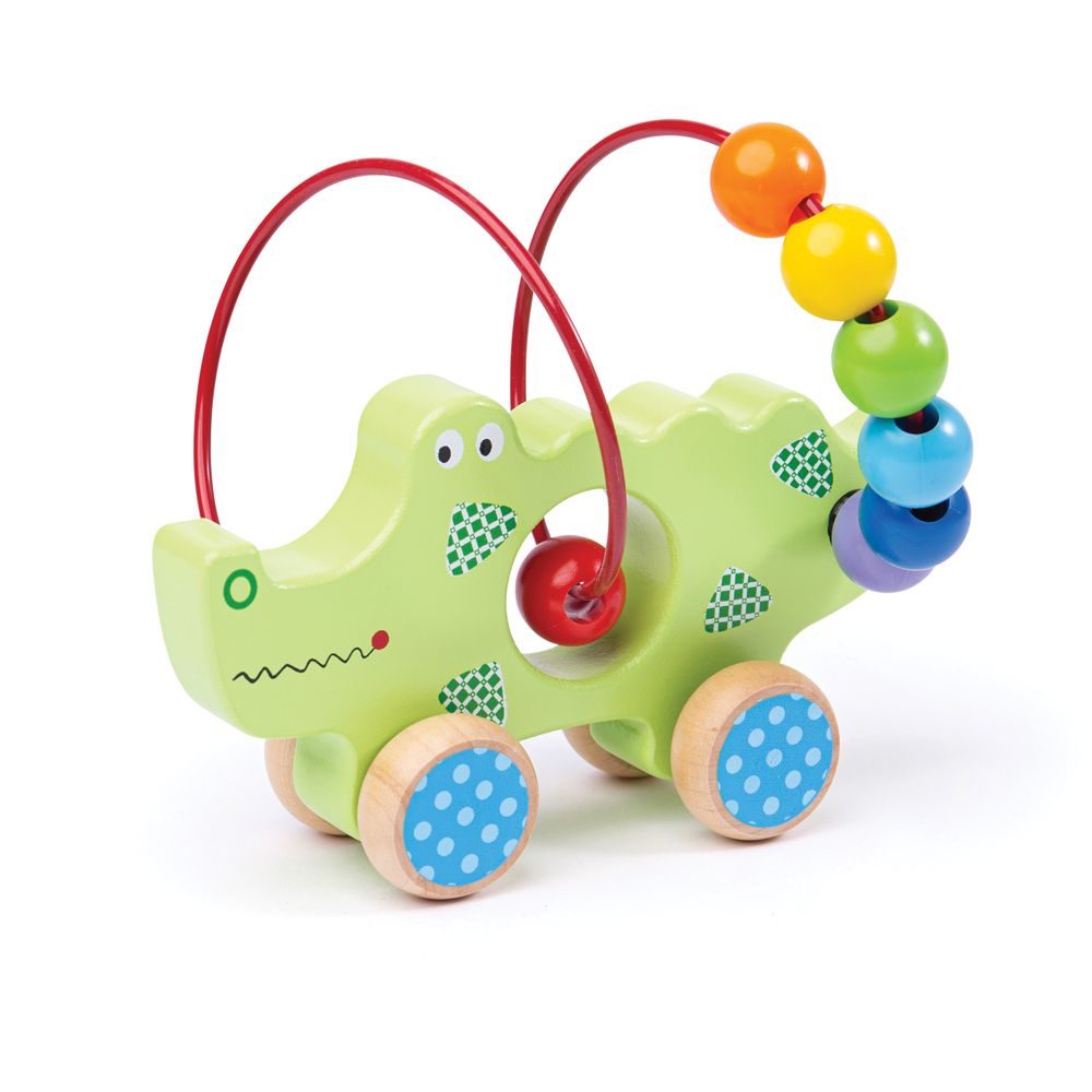 Bigjigs Toys Bigjigs Baby Motorický labyrint krokodýl