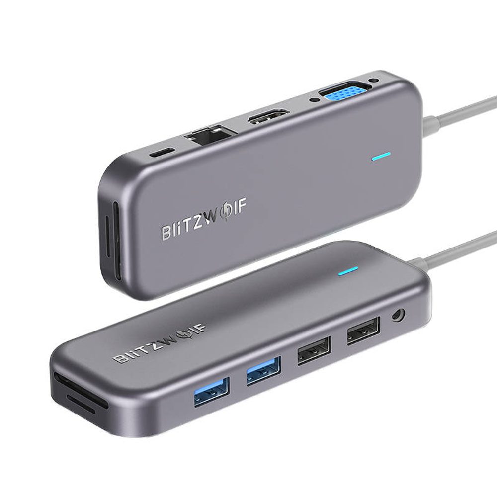 BlitzWolf Adaptér 11v1 Blitzwolf BW-TH8 Hub USB-C