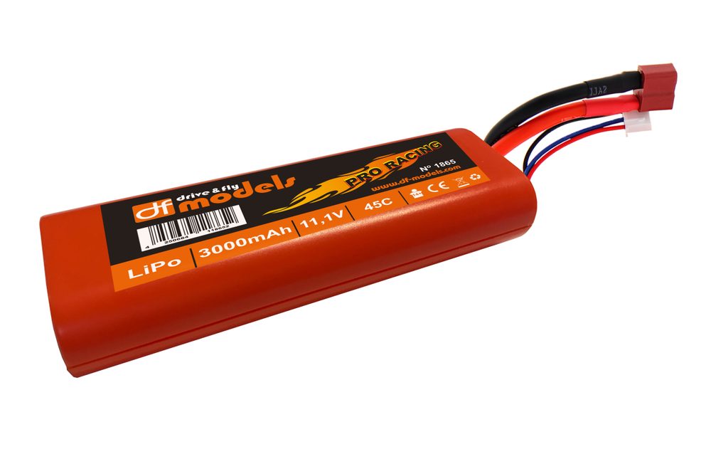 DF models LiPo 3S 11,1 V / 3000 mAh - 45C ve velikost 2S! T-Dean