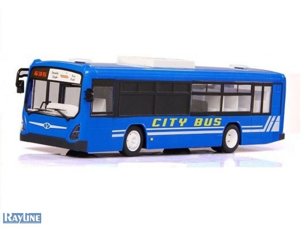 Rayline GmbH DOUBLE E RC městský autobus s otevíracími dveřmi 33cm modrá