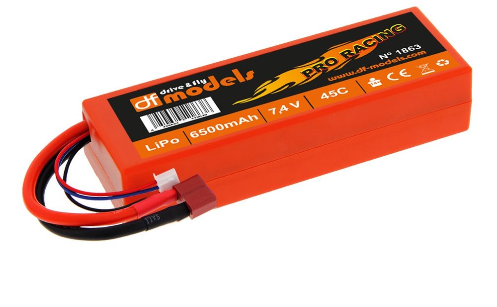 DF models LiPo Aku 7,4 V / 6500 mAh - 45C Pro Racing T-Dean