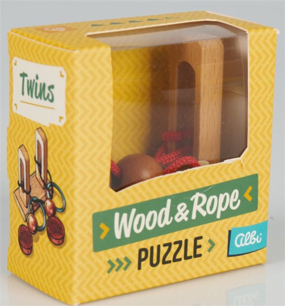 Albi Wood & Rope puzzle - Twins