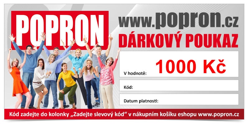 Popron.cz Dárkový poukaz ve výši 1000 Kč - Popron.cz