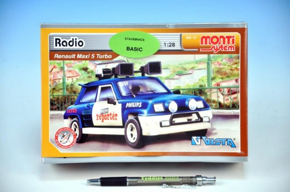 Vista Stavebnice Monti 13 Radio Renault 1:28 v krabici 22x15x6cm