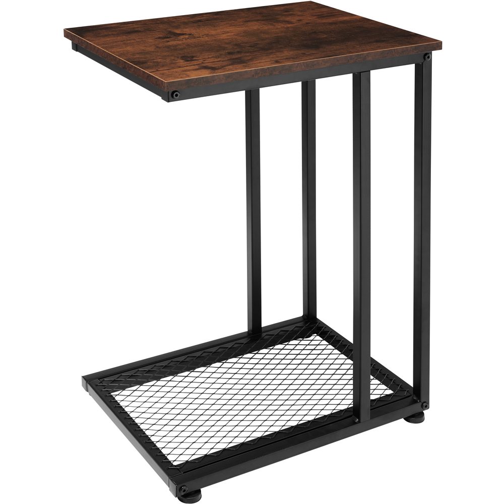 tectake 404202 odkládací stolek eton 48x35x66cm - Industriální dřevo tmavé, rustikální - Industriální dřevo tmavé