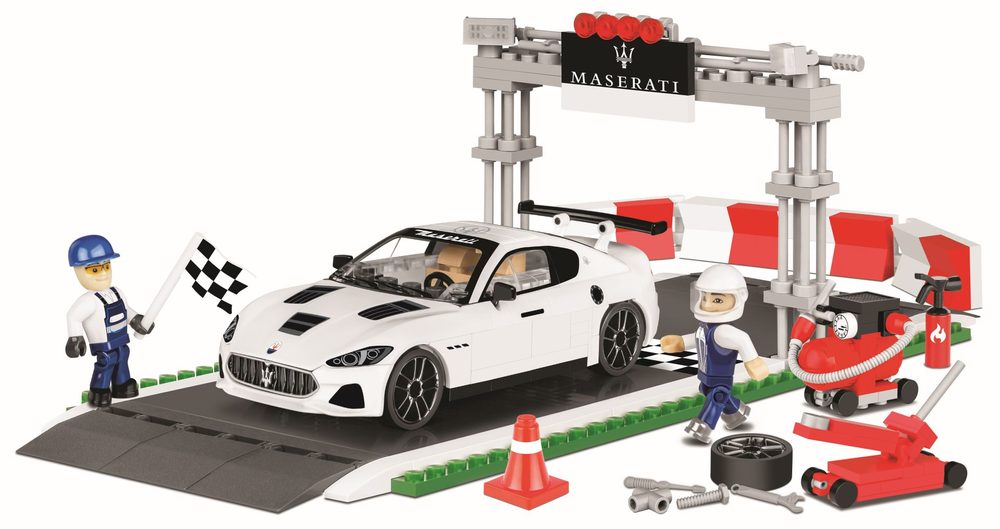 COBI 24567 MASERATI GRAN TURISMO GT3 Racing set. 300 k, 2 f