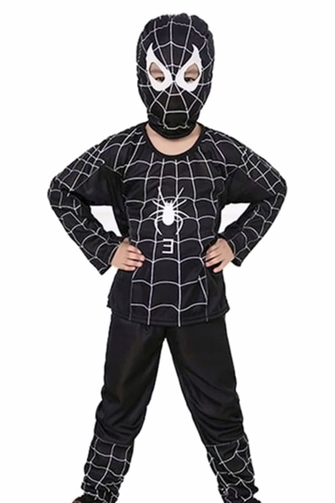 bHome Dětský kostým Spiderman černý 122-134 L