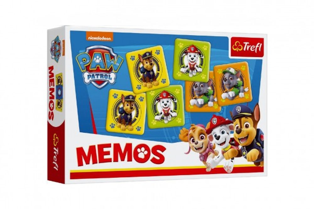 Trefl Pexeso papírové Paw Patrol/Tlapková patrola společenská hra 30 kusů v krabici 21x14x4cm