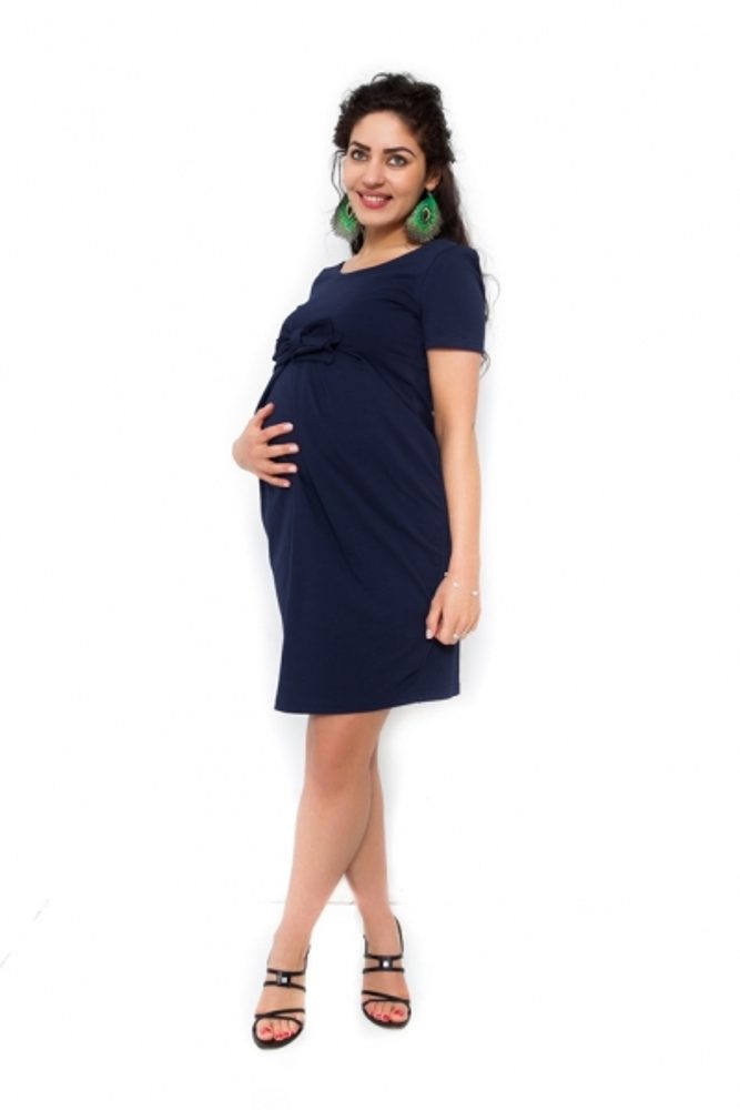 Be MaaMaa Těhotenské šaty Vivian - granát - XL (42)