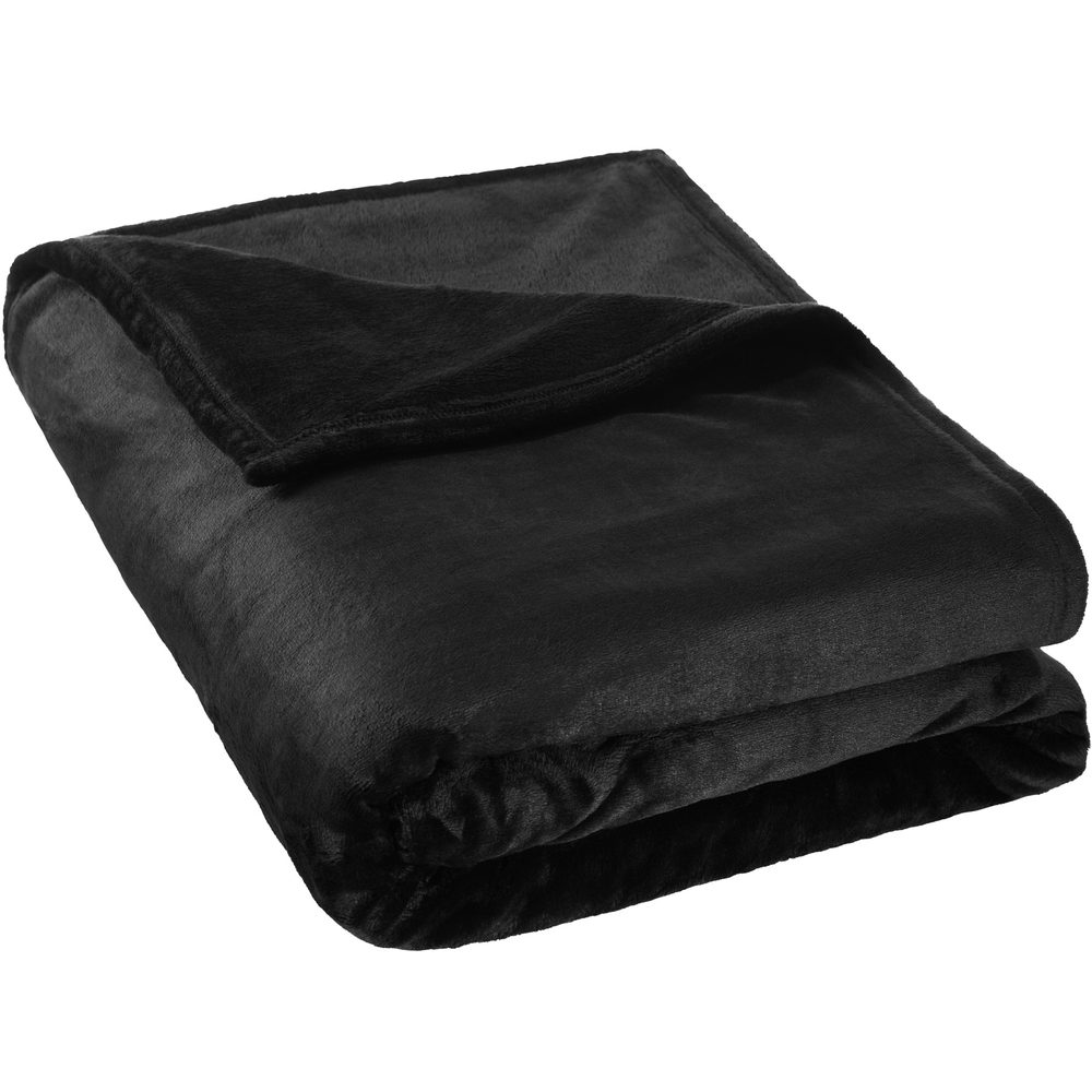 tectake 400946 hřejivá deka mikroplyš - černá - černá