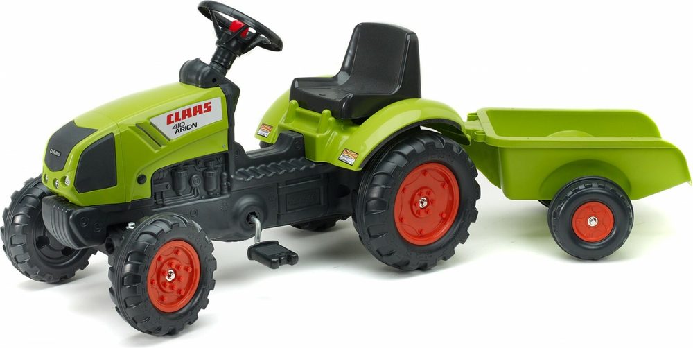 FALK Šlapací traktor 2040 Claas Arion s vlečkou