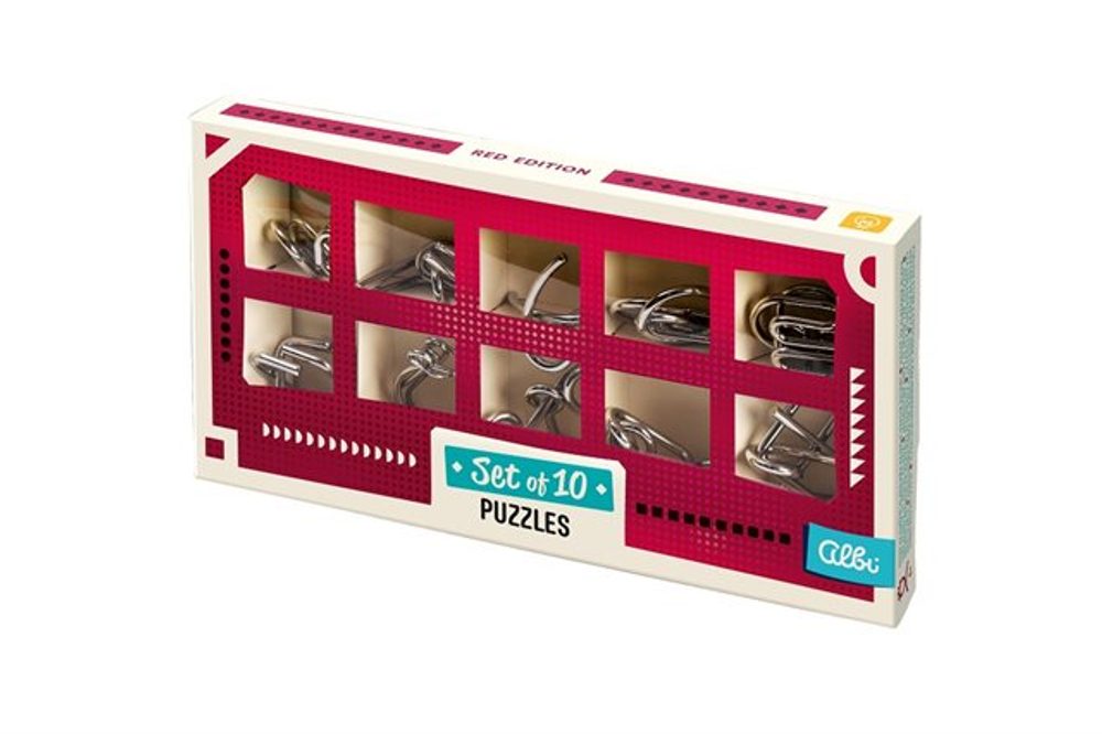 Albi Set of 10 Puzzles - Red Edition