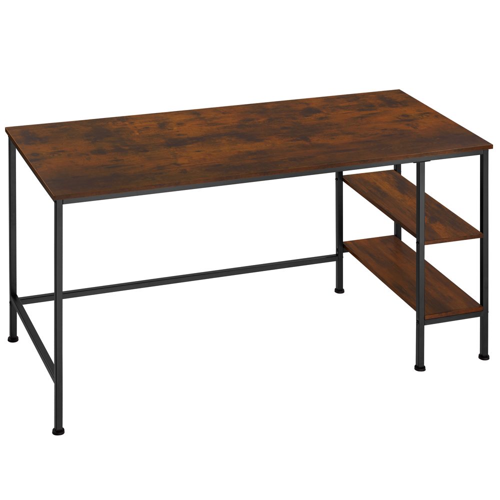 tectake 404227 psací stůl donegal 140x60x76,5cm - Industriální dřevo tmavé, rustikální - Industriální dřevo tmavé