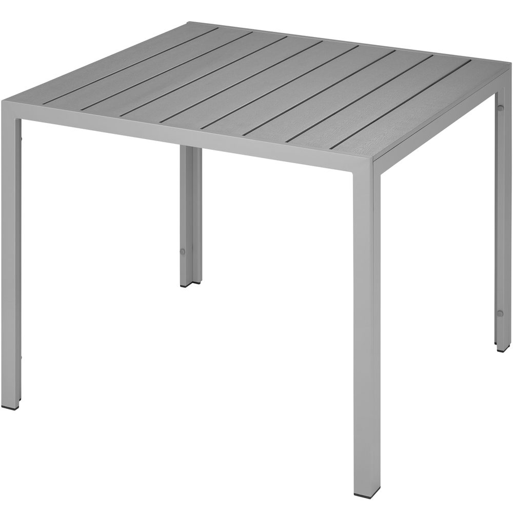 tectake 402954 zahradní stůl maren - stříbrná - stříbrná