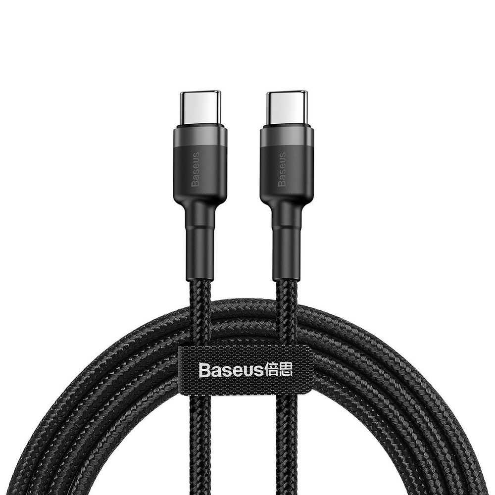 Baseus Cafule PD2.0 60W bleskové nabíjení USB pro kabel typu C (20V 3A) 2m šedo-černý