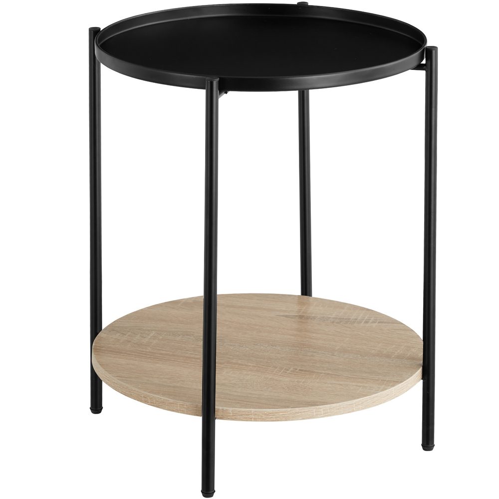 tectake 404259 odkládací stolek sunderland 45,5x54,5cm - Industrial světlé dřevo, dub Sonoma - Industrial světlé dřevo
