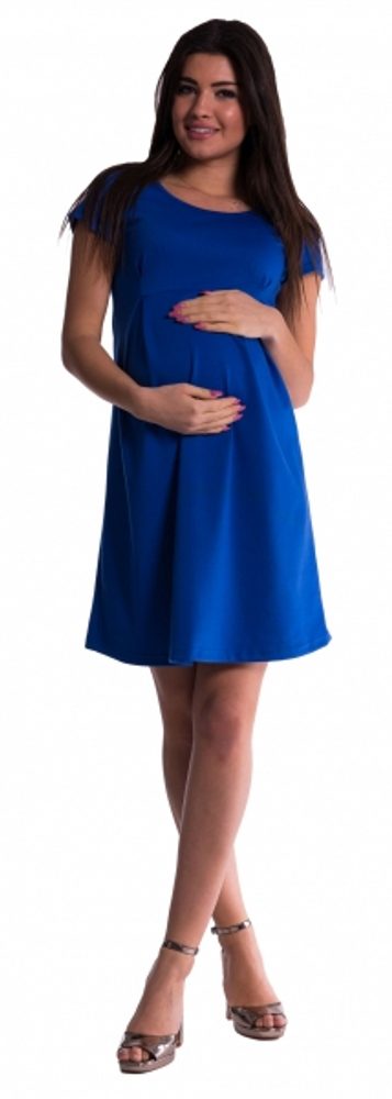 Be MaaMaa Těhotenské šaty - tm. modré - S (36)