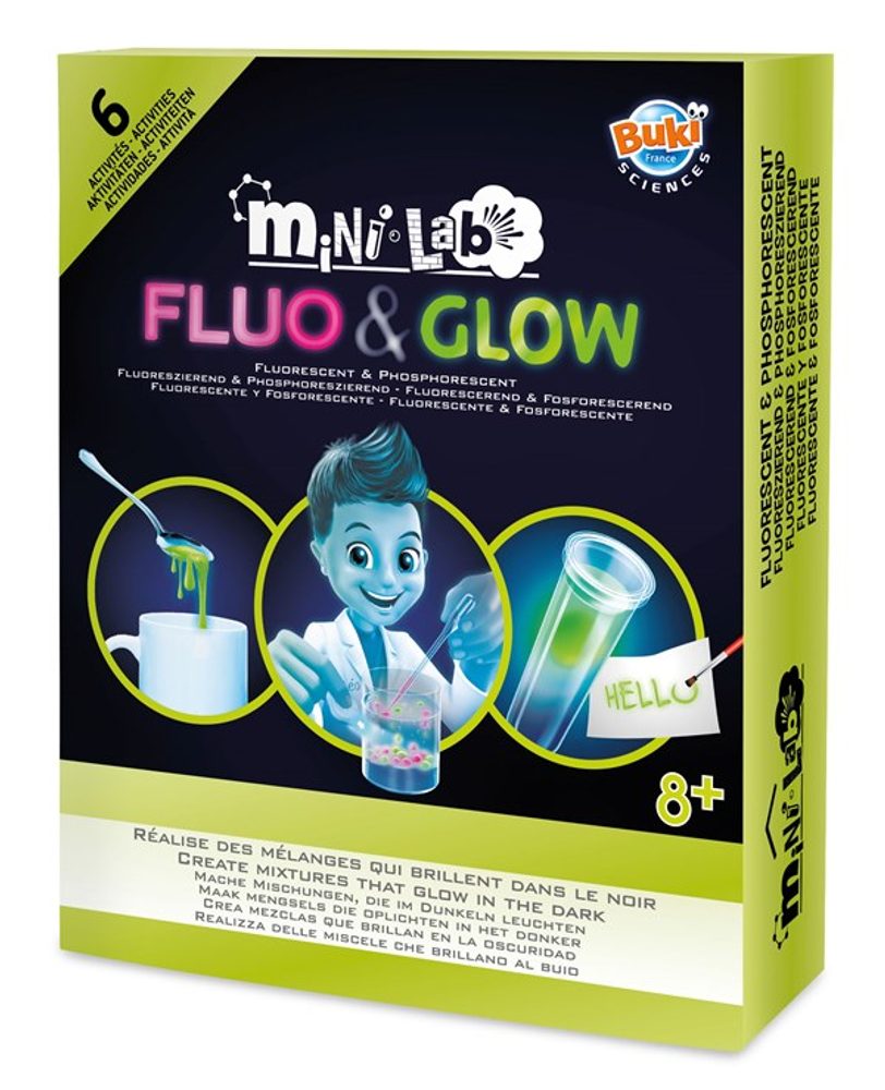 BUKI Fluo&amp;Glow experimenty miniLab