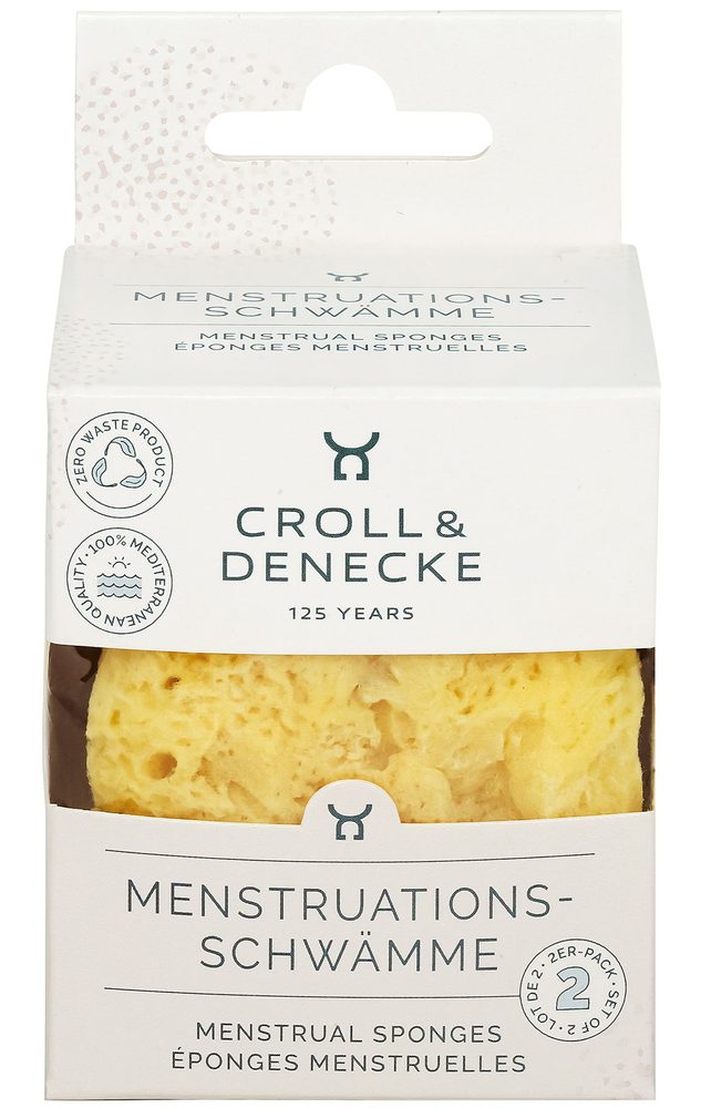 Croll & Denecke Menstruační mořská houba, 2 ks, vel. 6 cm