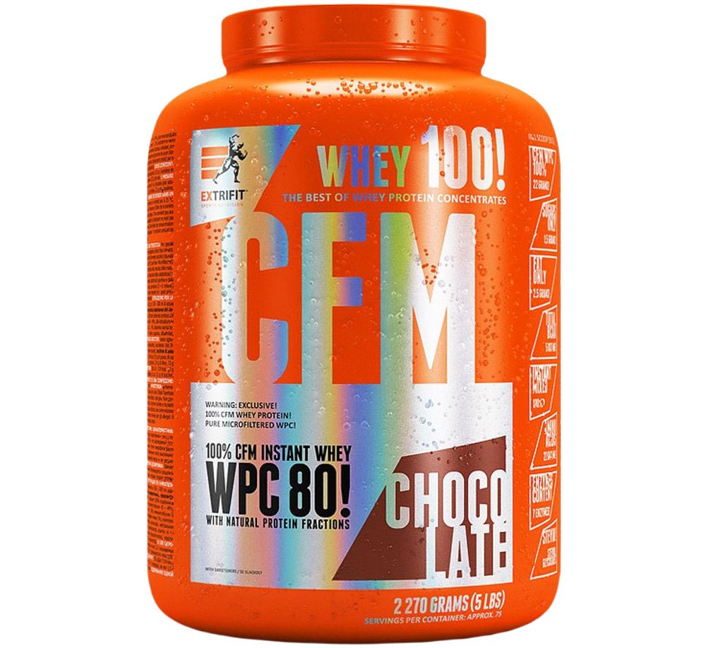 Acra Extrifit CFM Instant Whey 80 ledová káva 2270 g - protein