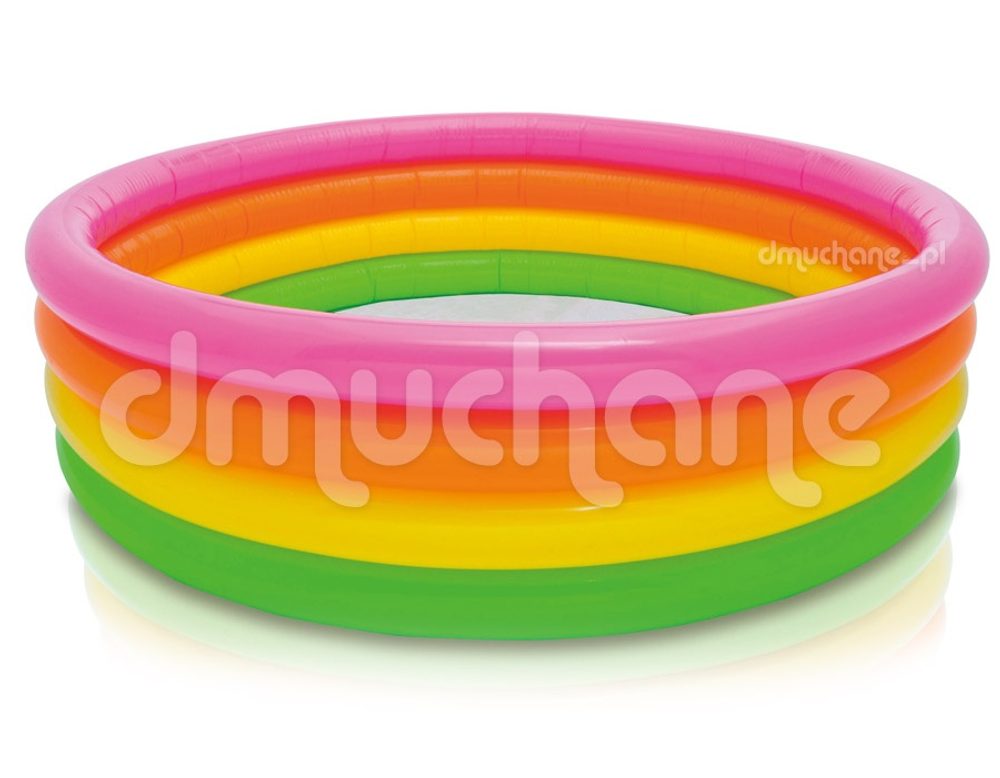 Intex Nafukovací bazén Rainbow 4 kruhy 168 x 46 cm INTEX 56441