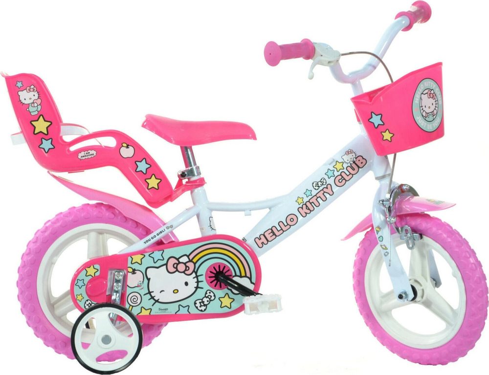 DINO Bikes - Dětské kolo 12" 124RL-HK2 Hello Kitty 2