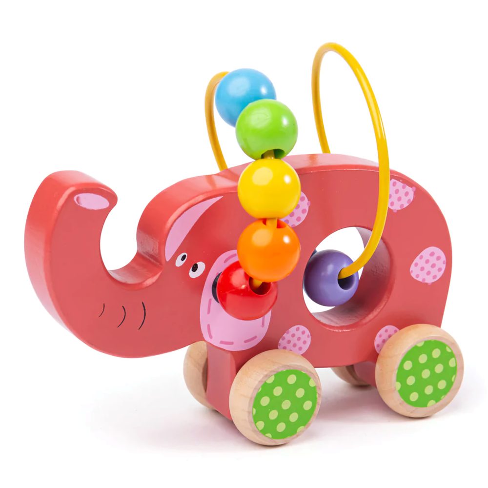 Bigjigs Toys Bigjigs Baby Motorický labyrint slon