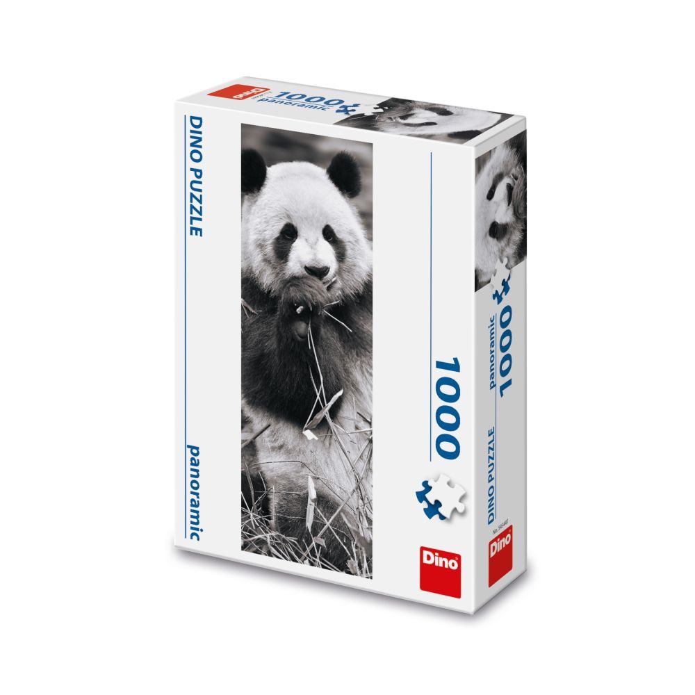 Dino PANDA V TRÁVĚ 1000 panoramic Puzzle NOVÉ