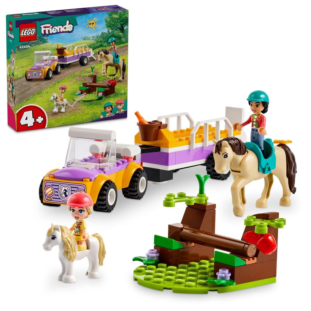 Lego Přívěs s koněm a poníkem