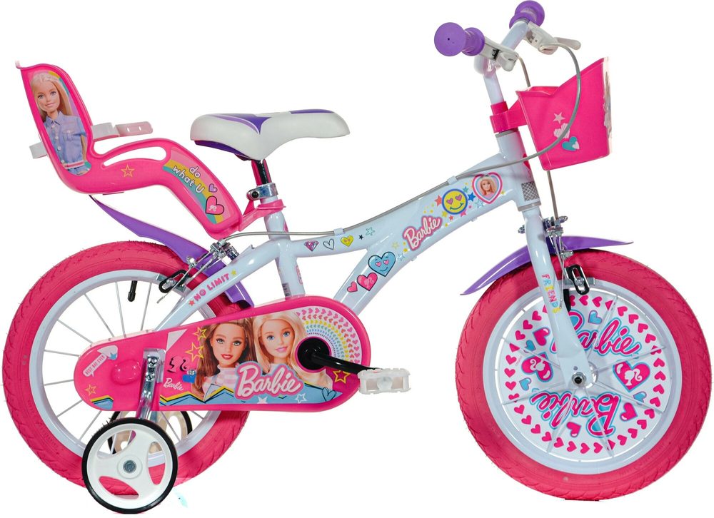 DINO Bikes - Dětské kolo 14" 614GBAF - Barbie 2022