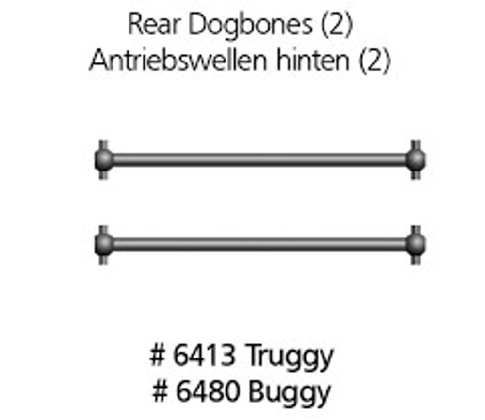 DF models Zadní hnací hřídele pro Buggy