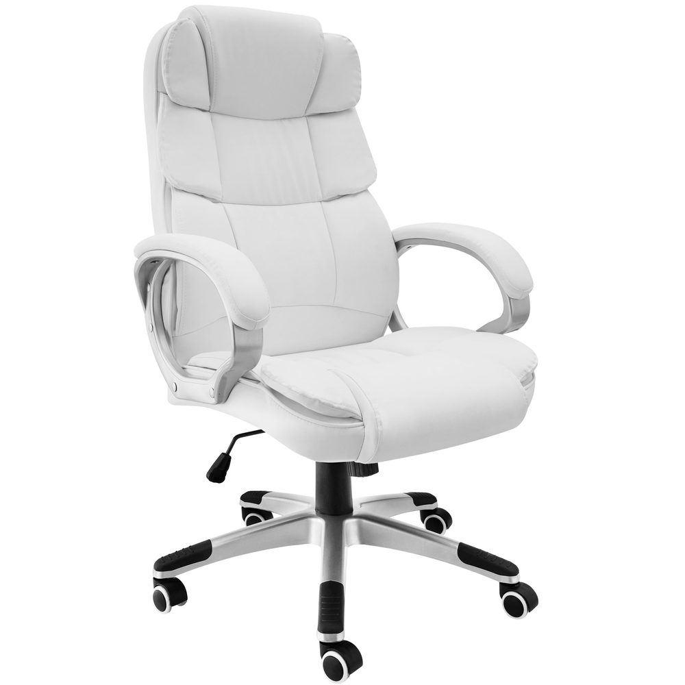 tectake 403238 kancelářská židle jonas - bílá - bílá
