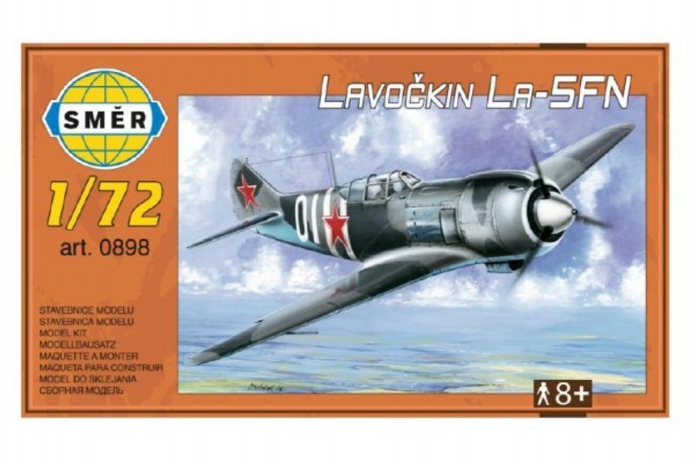 Směr Model Lavočkin La-5FN 1:72 13,6x12cm v krabici 25x14,5cm