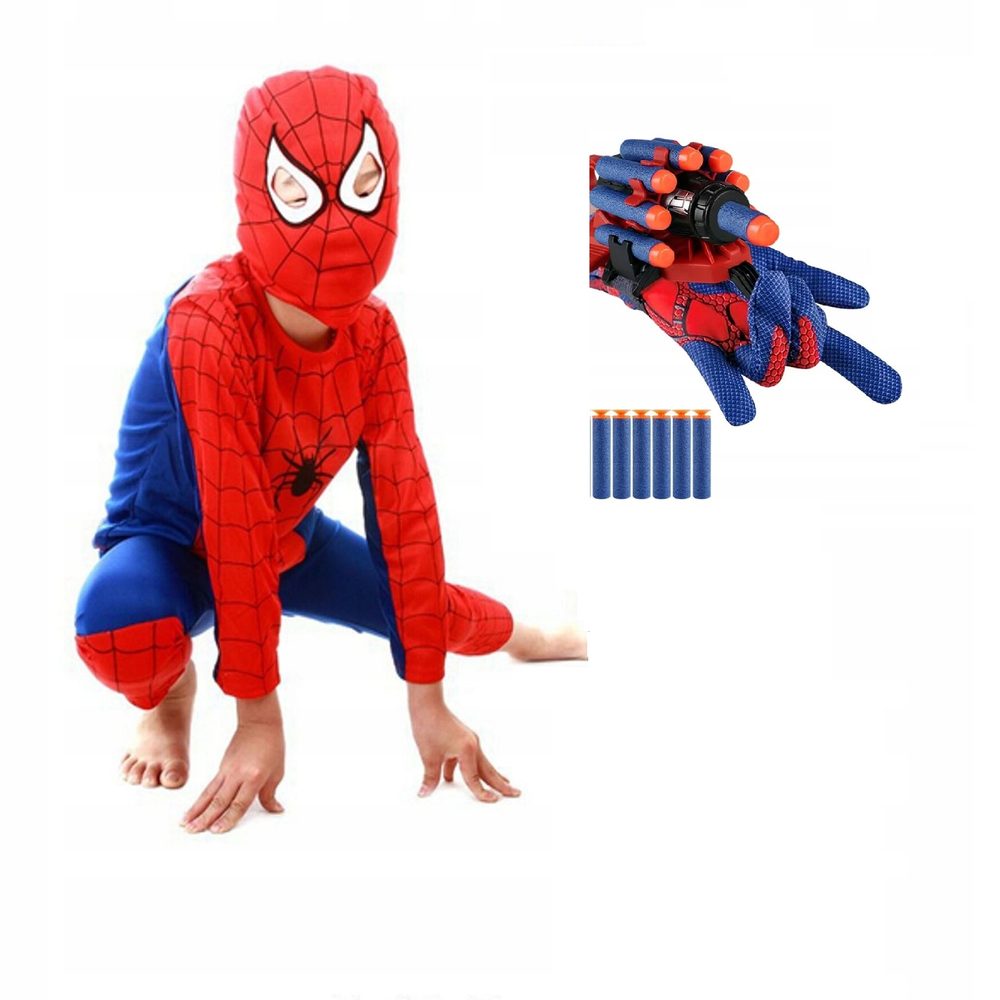 bHome Dětský kostým Spiderman s vystřelovákem 98-110 S