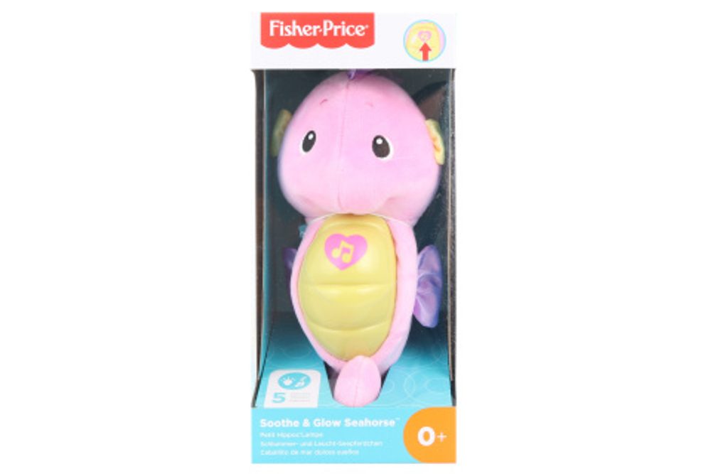 LAMPS Fisher-Price mořský koník růžový hrající