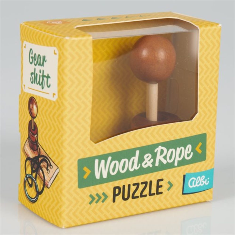 Albi Wood & Rope puzzle - Gear shift