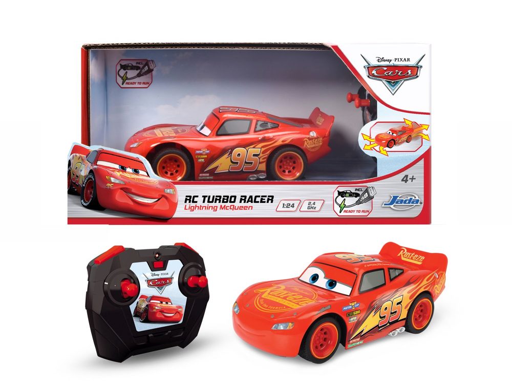 Dickie RC Cars 3 Blesk McQueen Turbo Racer 1:24, 17cm, 2kan