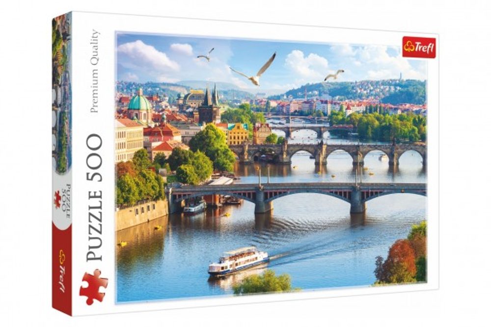 Trefl Puzzle Praha, Česká Republika 500 dílků 48x34cm v krabici 40x27x4,5cm